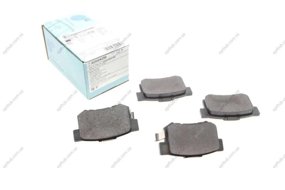 Колодки гальмівні (задні) Honda Accord IV-VII 90-08/Civic VI-VIII 97-/CR-V II 01-07/FR-V 04- UA63 BLUE PRINT ADH24250 (фото 1)