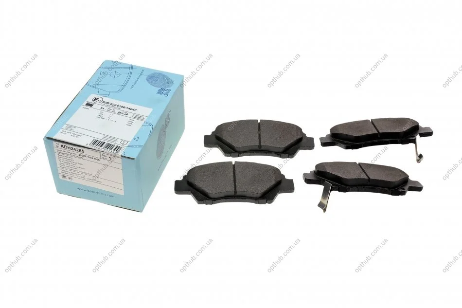Колодки гальмівні (передні) Honda Jazz 01- UA63 BLUE PRINT ADH24285 (фото 1)