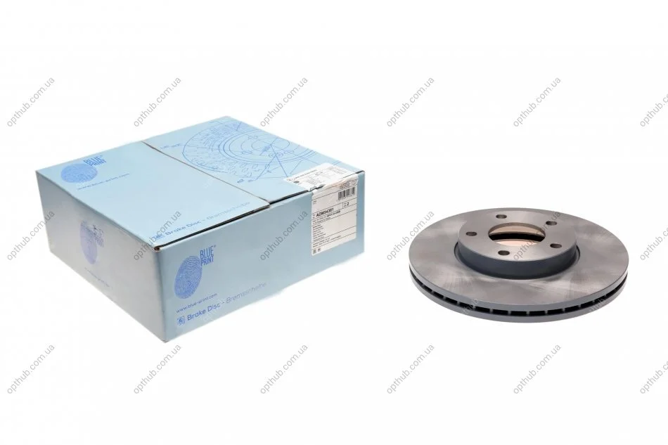 Диск гальмівний передній Mazda (вир-во Blue Print) BLUE PRINT ADM54381 (фото 1)