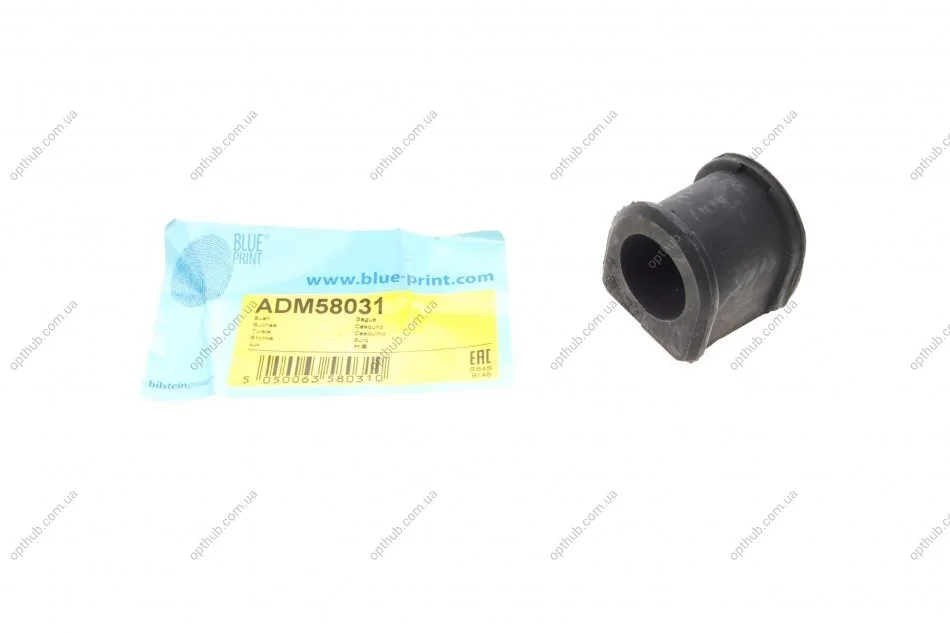 Втулка стабілізатора (переднього) Mazda 323 1.5/1.8 16V 94-98 (d=23mm) (opt-om) BLUE PRINT ADM58031 (фото 1)