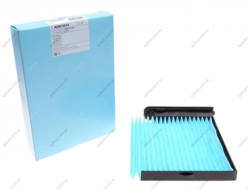 Фільтр салону Nissan (вир-во Blue Print) BLUE PRINT ADN12514 (фото 1)