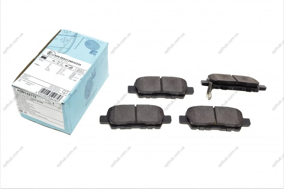 Колодки гальмівні задні дискові Infiniti, Nissan (вир-во Blue Print) BLUE PRINT ADN142113 (фото 1)