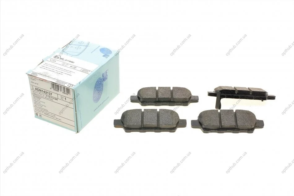 Колодки гальмівні дискові задні Nissan, Renault (вир-во Blue Print) C.I.U BLUE PRINT ADN142137 (фото 1)