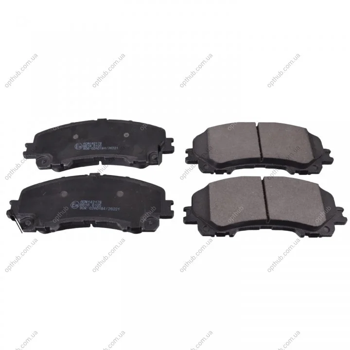 Колодки гальмівні (передні) Nissan X-Trail/Infiniti Q50 13-/Renault Koleos 16- (Akebono) UA63 BLUE PRINT ADN142178 (фото 1)