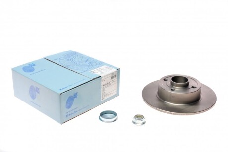 Диск гальмівний (задній) Renault Megane II 03- (240х8) (+ABS) (з підшипником) UA63 BLUE PRINT ADN143139