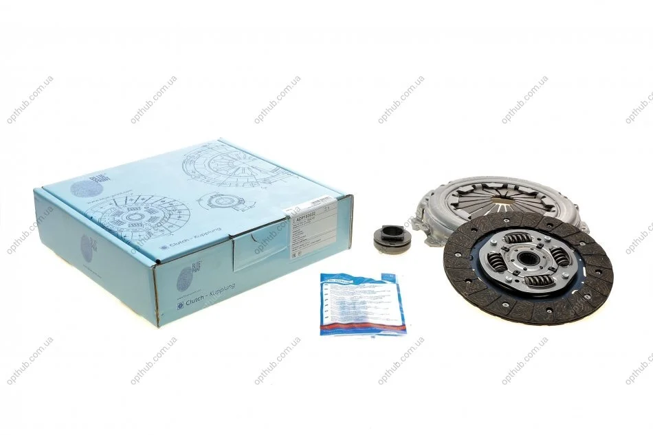 Комплект зчеплення Citroen Berlingo/Peugeot Partner 1.6i 08- (d=201mm) (+вижимний) UA63 BLUE PRINT ADP153022 (фото 1)