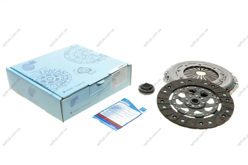 Комплект зчеплення Citroen Berlingo/Peugeot Partner 1.6HDI 10- (d=228mm) (+вижимний) (66/80kw) UA63 BLUE PRINT ADP153044 (фото 1)