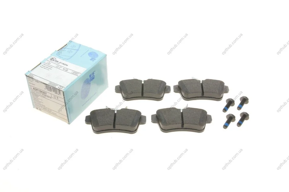 Колодки гальмівні (задні) Citroen C4 09-/DS4/DS5 11-15/Peugeot 308/508/3008/5008 09-18 (opt-om) BLUE PRINT ADP154207 (фото 1)