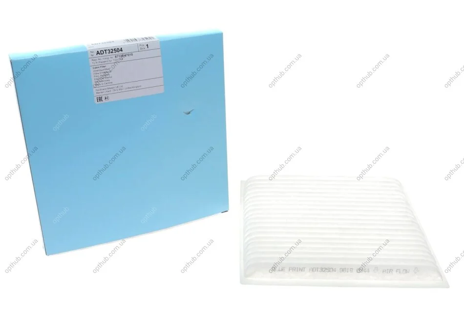 Фільтр салону Toyota Land Cruiser/Yaris 99- UA63 BLUE PRINT ADT32504 (фото 1)