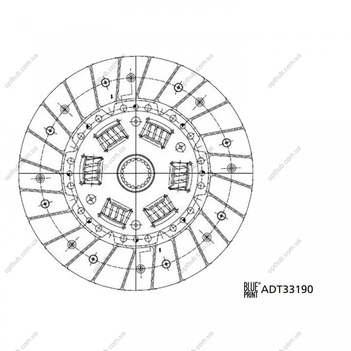 Диск зчеплення BLUE PRINT ADT33190 (фото 1)