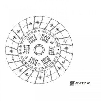 Диск зчеплення BLUE PRINT ADT33190