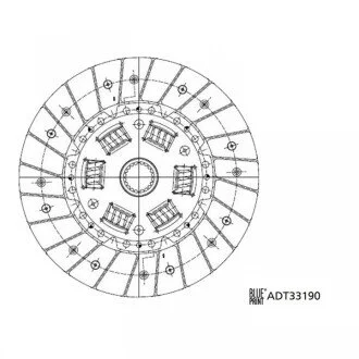 Диск сцепления BLUE PRINT ADT33190