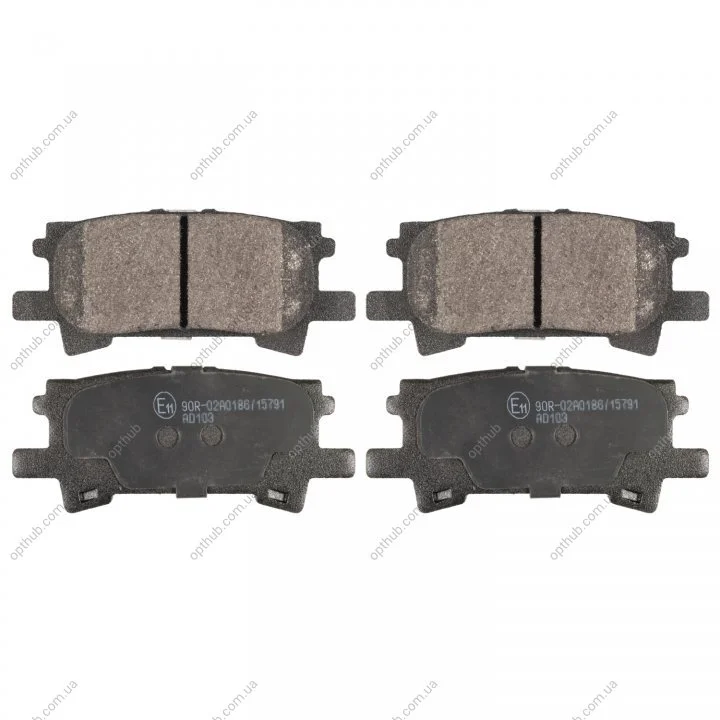Колодки гальмівні (задні) Lexus RX 03-08 UA63 BLUE PRINT ADT342154 (фото 1)