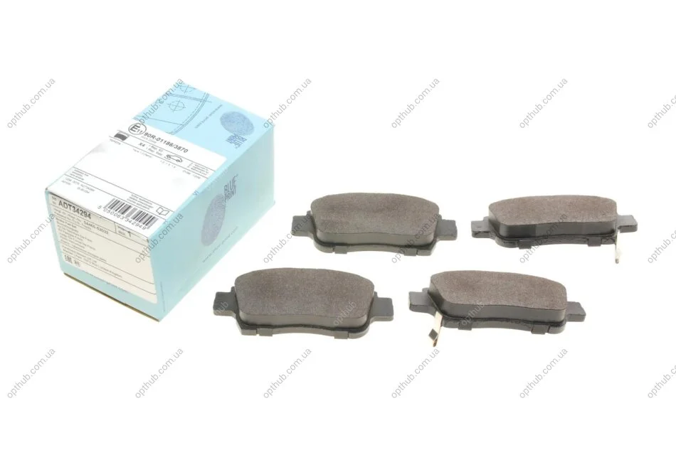 Колодки тормозние (передні) Toyota Yaris/Echo 99-05 UA63 BLUE PRINT ADT34294 (фото 1)