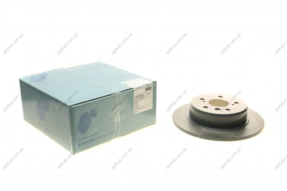 Диск гальмівний задній Lexus, Toyota (вир-во Blue Print) BLUE PRINT ADT343252 (фото 1)
