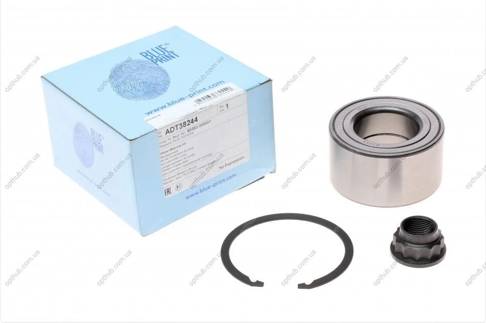 Підшипник маточини (передньої) Toyota Camry 96-06/Lexus RX300 03-08 (45x84x45) UA63 BLUE PRINT ADT38244 (фото 1)