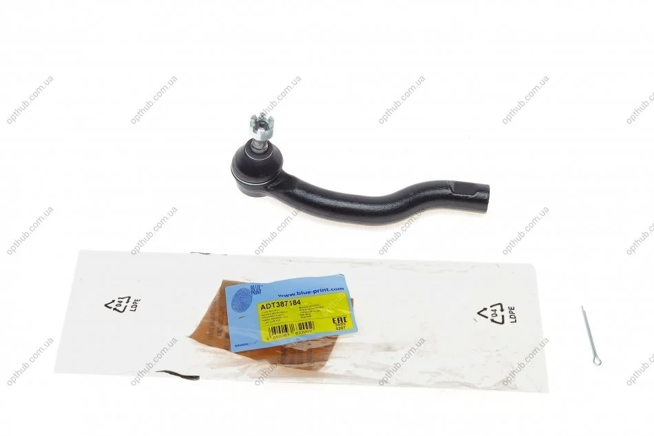 Наконечник тяги рульової (R) Toyota Rav 4 III/IV 06- UA63 BLUE PRINT ADT387184 (фото 1)