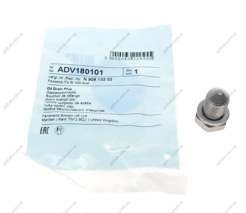 Болт слива оливы VW Caddy III/T5/Crafter (opt-om) BLUE PRINT ADV180101 (фото 1)