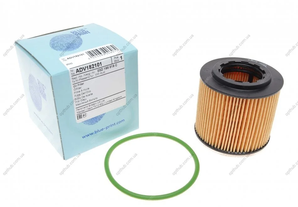 Фільтр масляний VW/Seat/Skoda 1.2i 09- UA63 BLUE PRINT ADV182101 (фото 1)