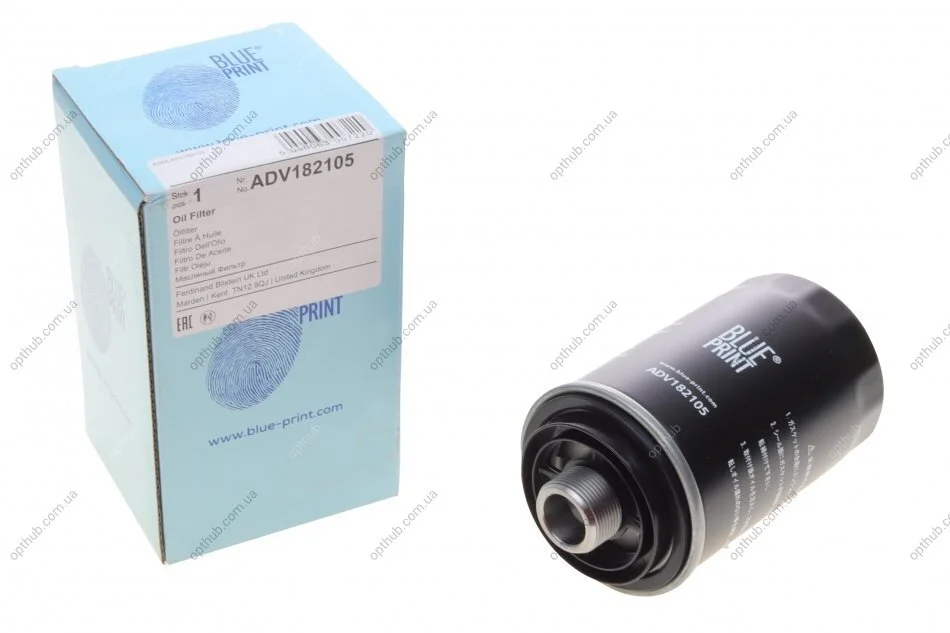 Фільтр масляний (вир-во Blue Print) BLUE PRINT ADV182105 (фото 1)