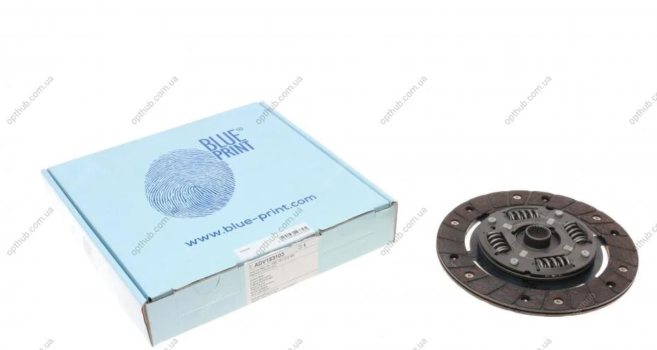 Диск зчеплення VAG PASSAT 1.6 -88 BLUE PRINT ADV183103 (фото 1)