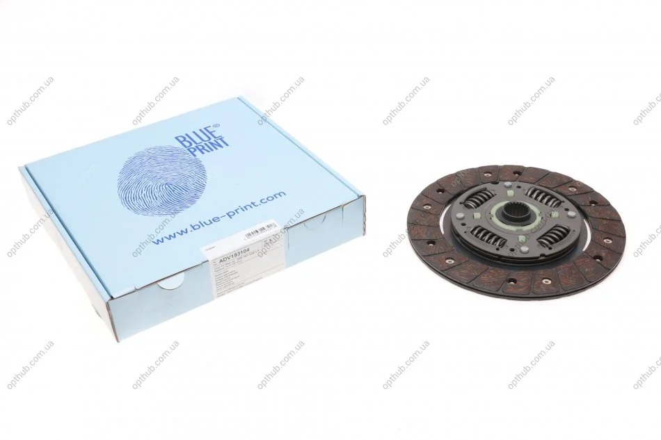Диск зчеплення VW Passat 1.4-2.0 -01 (d=210mm) UA63 BLUE PRINT ADV183104 (фото 1)