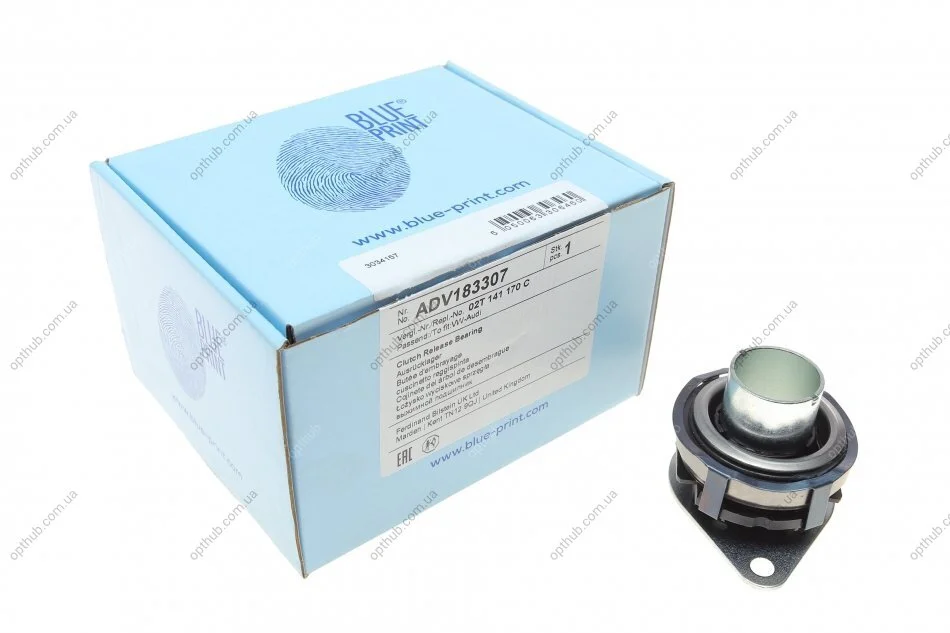 Вижимний підшипник VW-AUDI BLUE PRINT ADV183307 (фото 1)