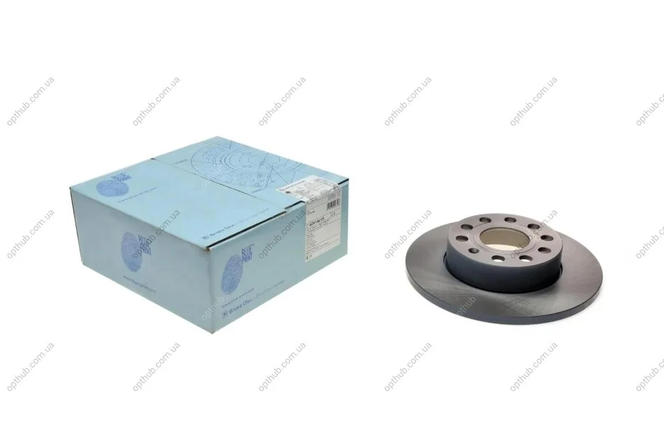 Диск гальмівний (задній) Audi A3/Skoda Octavia III/ VW Caddy III/Golf V 03- (260х12) UA63 BLUE PRINT ADV184305 (фото 1)