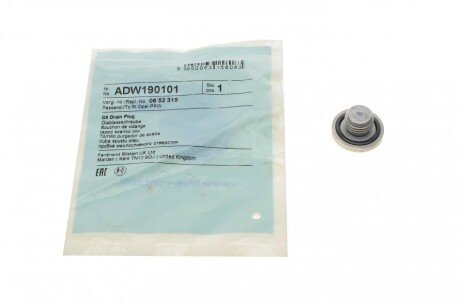 Болт зливу оливи Opel Combo/Astra/Vectra 93- (M14x1.5/ L=10) (opt-om) BLUE PRINT ADW190101