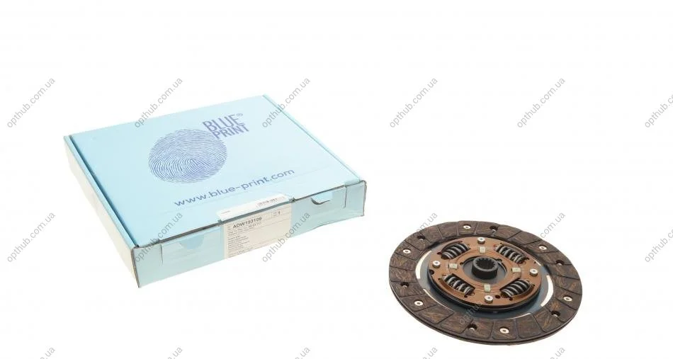 Диск зчеплення Opel Kadett -91(d=190mm) UA63 BLUE PRINT ADW193109 (фото 1)
