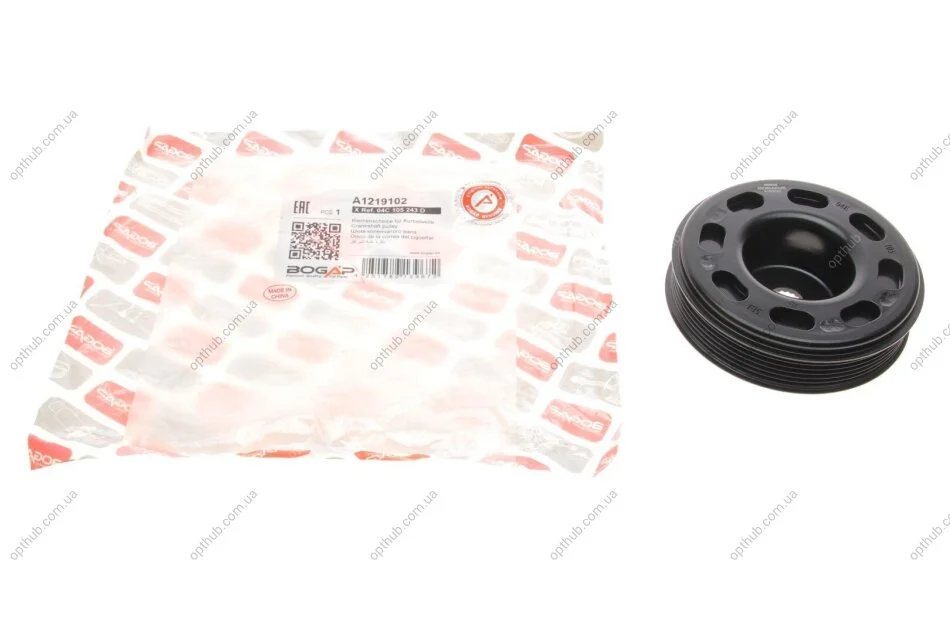 Шків колінвалу VW Caddy IV 1.2/1.4/1.6 15-20 UA63 BOGAP A1219102 (фото 1)