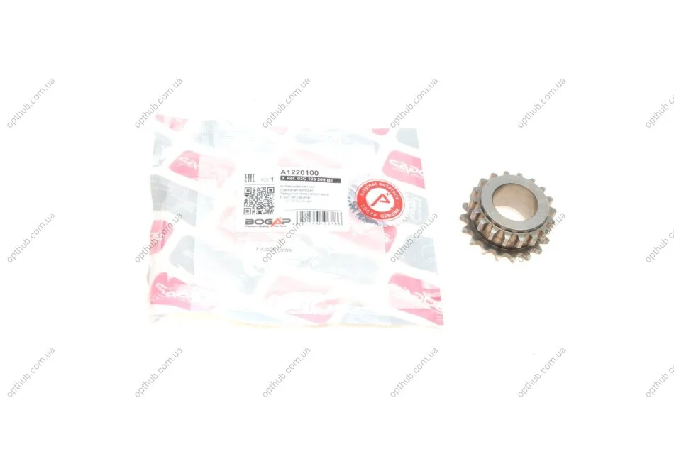 Шестерня колінвалу VW Passat 1.4TSI/1.6FSI 05-10 (z=18) (opt-om) BOGAP A1220100 (фото 1)