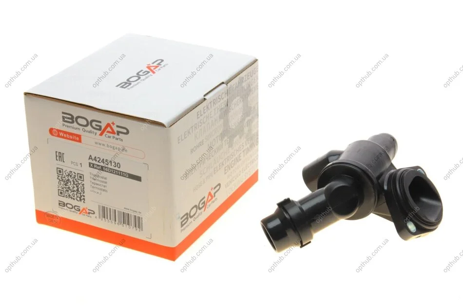 Термостат Audi A4/A6 2.0TFSI 04-11 UA63 BOGAP A4245130 (фото 1)