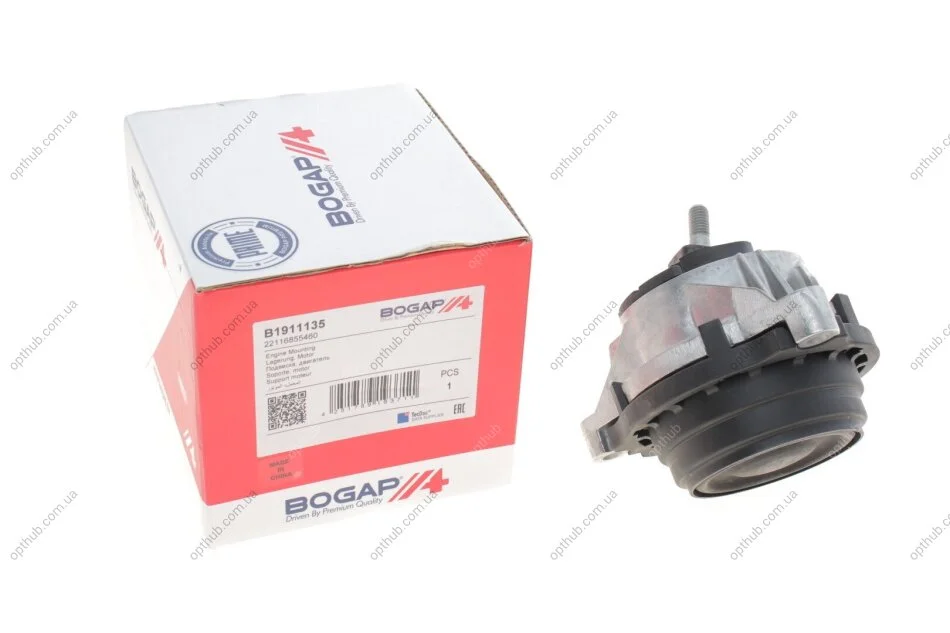 Подушка двигуна (R) BMW 1 (F20/F21)/3 (F30/F80) 11- N55/B58 (opt-om) BOGAP B1911135 (фото 1)
