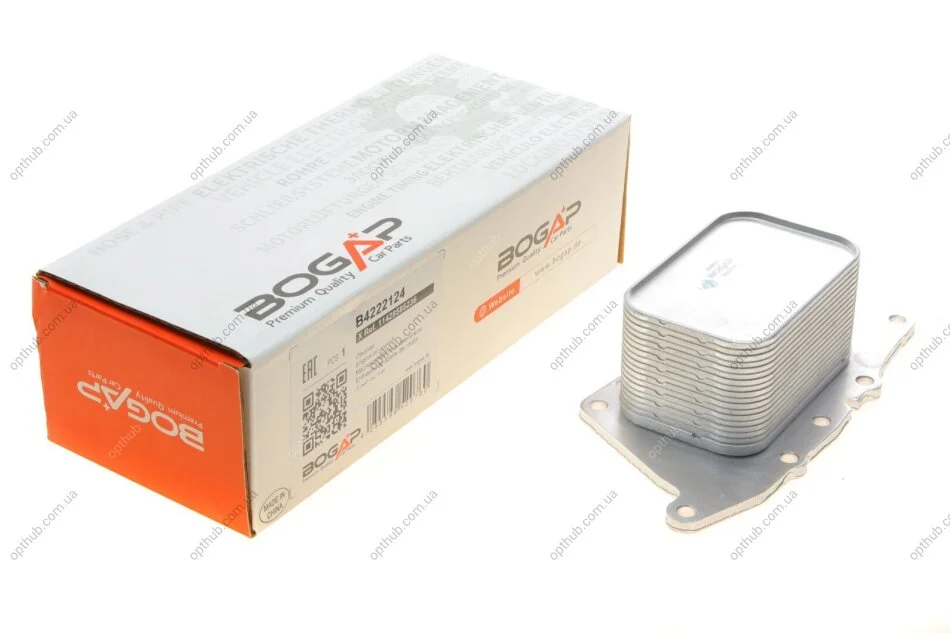 Радиатор масляный BMW 1 (F20/F21)/2 (F45) 1.5/2.0D 15- B37/B38/B46/B48 (opt-om) BOGAP B4222124 (фото 1)