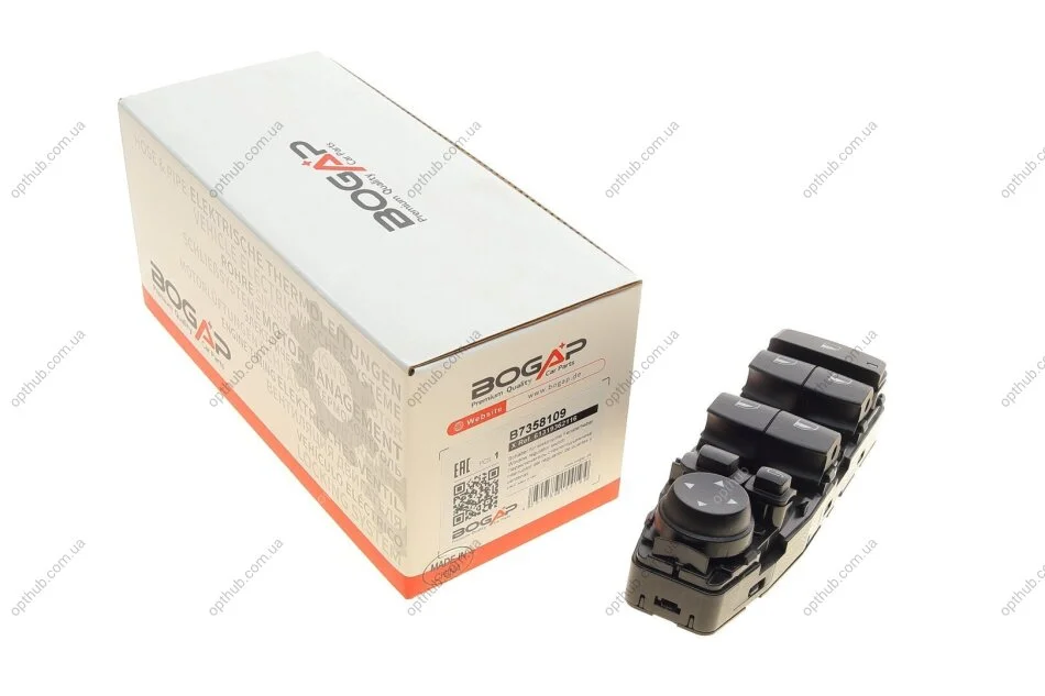 Кнопка склопідіймача (L) BMW X5 (F15/F85)/X6 (F16/F86) 13-19 B47/N20/N47/N55/N57(блок) (opt-om) BOGAP B7358109 (фото 1)