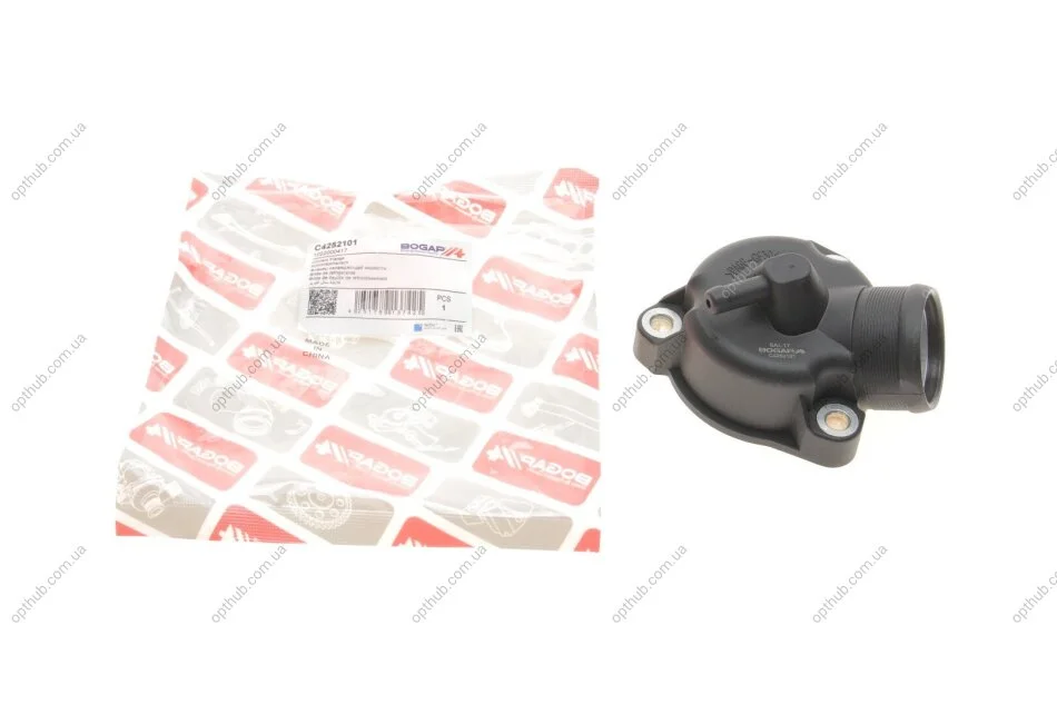 Фланець системи охолодження VW T5 2.0/1.9TDI 03-15 MB 210D/510D UA63 BOGAP C4252101 (фото 1)