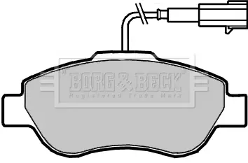 - Гальмівні колодки до дисків BORG & BECK BBP2416 (фото 1)