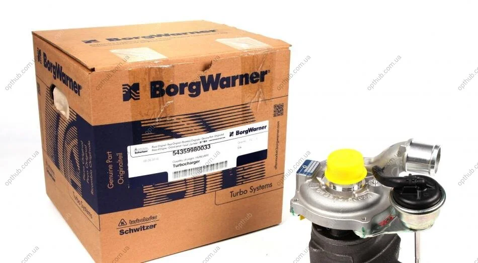 Турбокомпрессор НОВАЯ ТУРБИНА RENAULT PASSENGER CAR | K9K (EURO 4) | BorgWarner 54359980033 (фото 1)