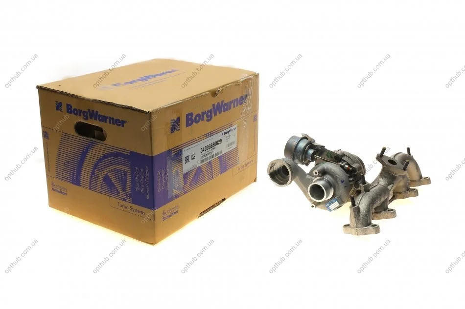 Турбокомпресор НОВА ТУРБІНА VW TRANSPORTER/MULTIVAN TDI (T5) | AXB | -ua BorgWarner 5439 988 0020 (фото 1)