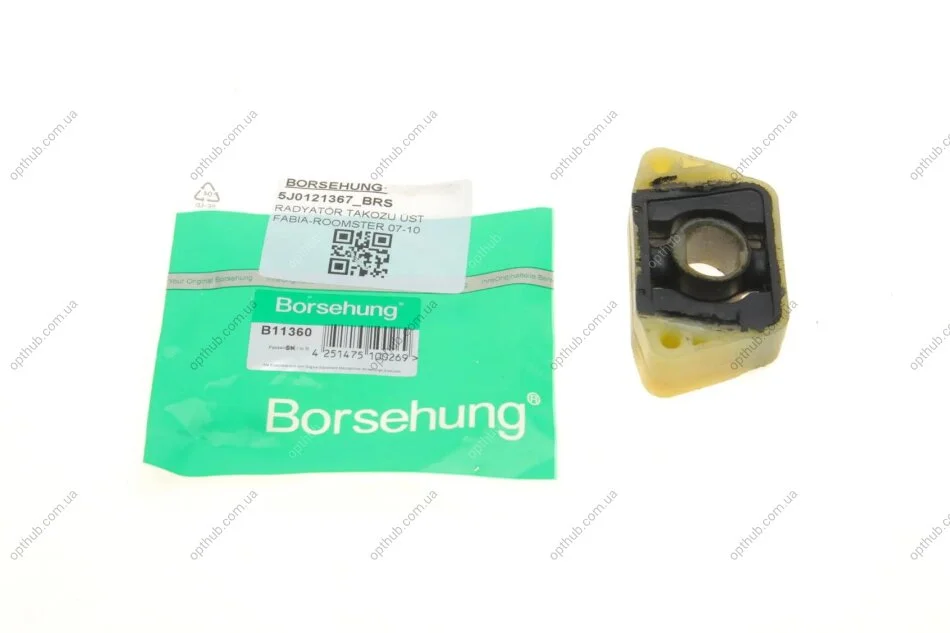 Кронштейн радиатора (верхний) Skoda Fabia/Roomster 1.2-1.6/1.4/1.9TDI 07-15 BORSEHUNG (opt-om) Borsehung B11360 (фото 1)