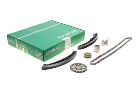 Комплект ланцюга ГРМ VW Golf V 1.4TSI, 10/03 - 02/09, 90/103/125kw, (z=130/18-18/36/36) (OE VA (opt-om) Borsehung B16299