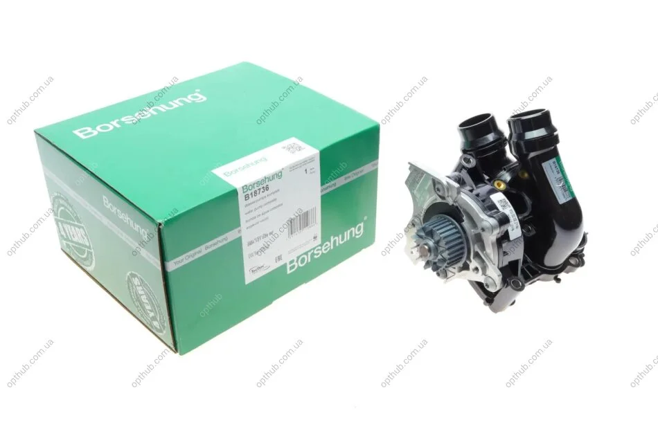 Насос воды Audi A3-A8/Skoda/Seat/VW 1.8-2.0FSI/TFSI 04- (с термостатом) BORSEHUNG (opt-om) Borsehung B18736 (фото 1)
