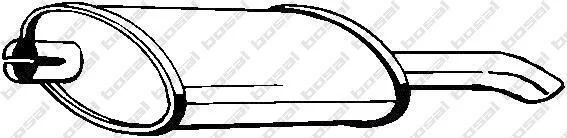 Глушник задня частина OPEL ASTRA F 91-96 (185-999) BOSAL 185999 (фото 1)