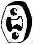 Елемент кріплення випускної системи AUDI A1, A2, A3, TT FIAT PANDA FORD FIESTA V, FUSION, GALAXY I, TRANSIT HYUNDAI TUCSON MAZDA 2 SEAT ALHAMBRA, ALTEA, AROSA, CORDOBA 1.0-Electric 08.91- BOSAL 255-047 (фото 1)