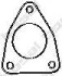 Прокладка випускної системи VOLVO S40 I, V40 HYUNDAI LANTRA I MITSUBISHI CARISMA, COLT III, COLT IV, COLT V, GALANT V, GALANT VI, LANCER IV, LANCER V, LANCER VI 1.3-3.0 06.84-12.13 BOSAL 256-790 (фото 1)