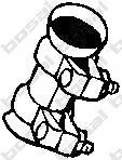 З\'єднувач труб (50x80 мм) DS DS 3, DS 4, DS 5, DS 7 AUDI 80 B3, 90 B3, A1, A2, A3, A4 B5, A4 B6, A4 B7, A6 ALLROAD C6, A6 C6, A6 C7, A7, A8 D3, A8 D4, CABRIOLET B3, COUPE B3, Q2, TT 1.0-4.6 07.81- BOSAL 265-833