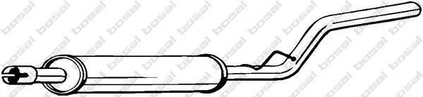 Глушник передній резонатор VW Caddy III 04-06 BOSAL 278337 (фото 1)