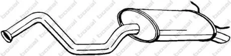 Глушник задня частина RENAULT LAGUNA I 94-97 (278-769) BOSAL 278769