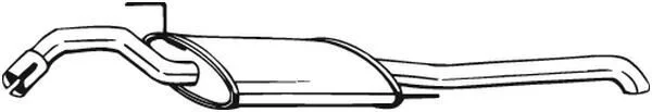 Глушник задня частина VW Passat B3/B4 (88-96) (279-461) BOSAL 279461 (фото 1)